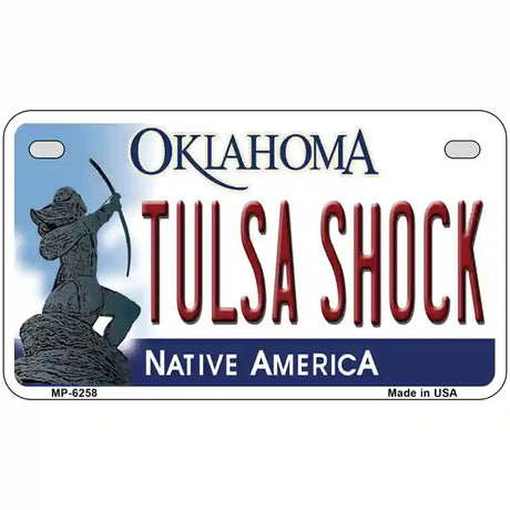 Tulsa Shock Oklahoma Novelty Metal License Plate 7" x 4" (MP)