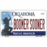 Boomer Sooner Oklahoma Novelty Metal License Plate 7" x 4" (MP)