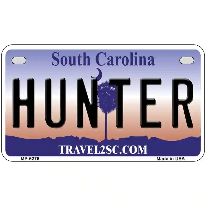 Hunter South Carolina Novelty Metal License Plate 7" x 4" (MP)