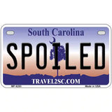 Spoiled South Carolina Novelty Metal License Plate 7" x 4" (MP)