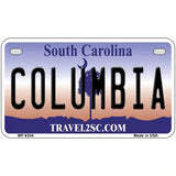 Columbia South Carolina Novelty Metal License Plate 7" x 4" (MP)