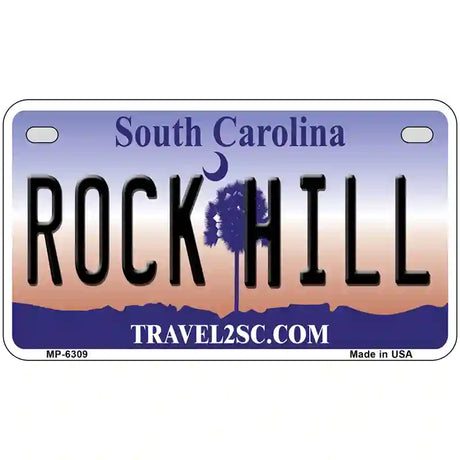 Rock Hill South Carolina Novelty Metal License Plate 7" x 4" (MP)