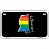 Mississippi Rainbow Metal Novelty License Plate 7" x 4" (MP)