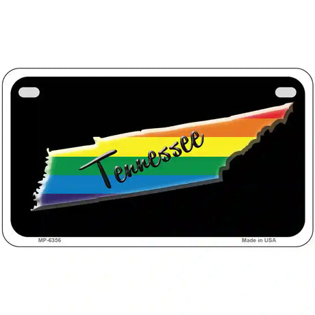 Tennessee Rainbow Metal Novelty License Plate 7" x 4" (MP)