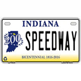 Speedway Indiana Novelty Metal License Plate 7" x 4" (MP)