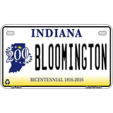 Bloomington Indiana Novelty Metal License Plate 7" x 4" (MP)