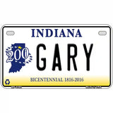 Gary Indiana Novelty Metal License Plate 7" x 4" (MP)