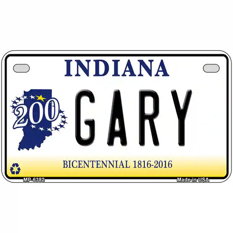 Gary Indiana Novelty Metal License Plate 7" x 4" (MP)