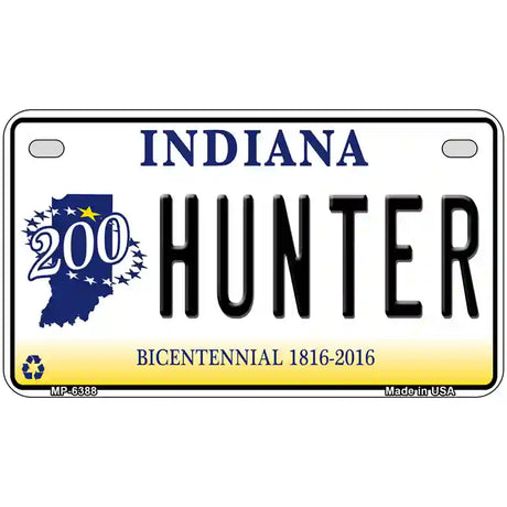 Hunter Indiana Novelty Metal License Plate 7" x 4" (MP)