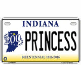 Princess Indiana Novelty Metal License Plate 7" x 4" (MP)