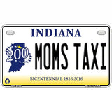 Moms Taxi Indiana Novelty Metal License Plate 7" x 4" (MP)