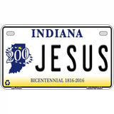 Jesus Indiana Novelty Metal License Plate 7" x 4" (MP)