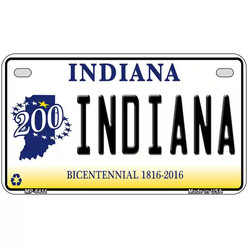 Indiana Novelty Metal License Plate 7" x 4" (MP)