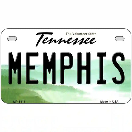 Memphis Tennessee Novelty Metal License Plate 7" x 4" (MP)