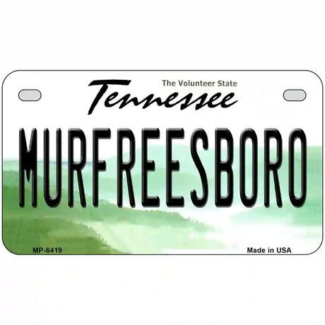 Murfreesboro Tennessee Novelty Metal License Plate 7" x 4" (MP)