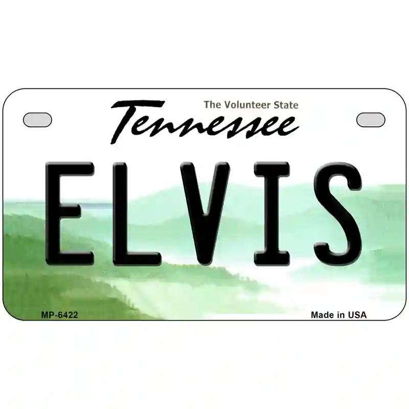 Elvis Tennessee Novelty Metal License Plate 7" x 4" (MP)