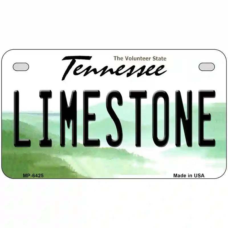 Limestone Tennessee Novelty Metal License Plate 7" x 4" (MP)