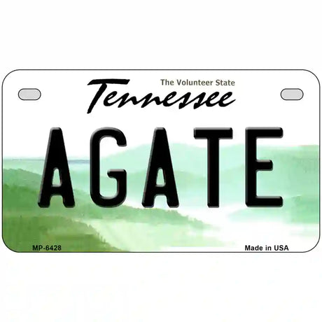 Agate Tennessee Novelty Metal License Plate 7" x 4" (MP)