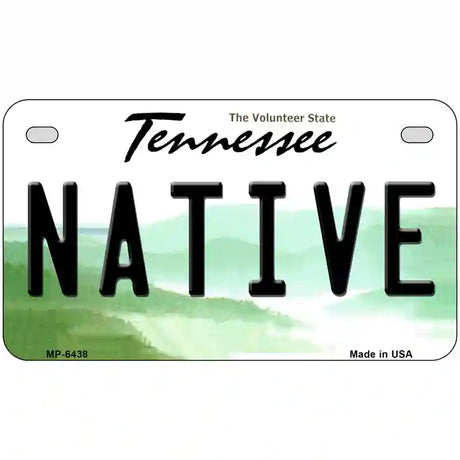 Native Tennessee Novelty Metal License Plate 7" x 4" (MP)