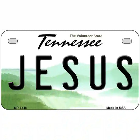 Jesus Tennessee Novelty Metal License Plate 7" x 4" (MP)