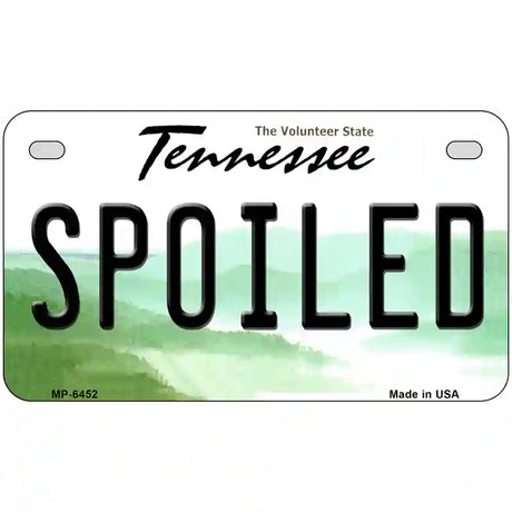 Spoiled Tennessee Novelty Metal License Plate 7" x 4" (MP)