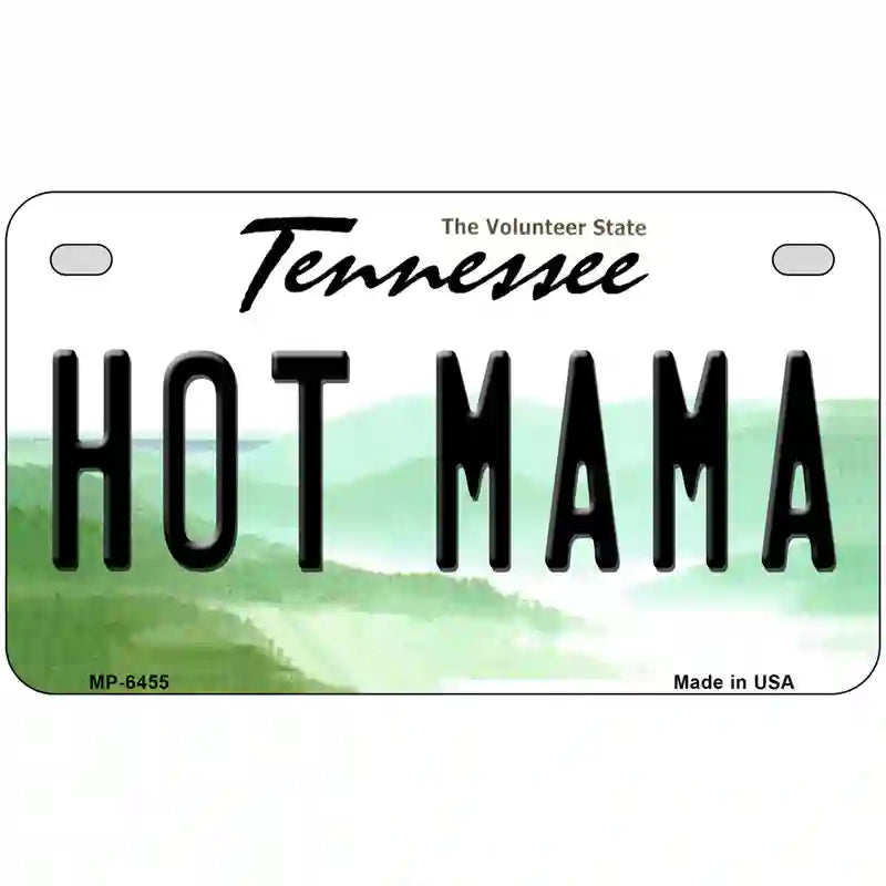 Hot Mama Tennessee Novelty Metal License Plate 7" x 4" (MP)