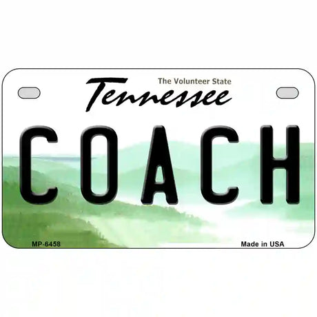 Coach Tennessee Novelty Metal License Plate 7" x 4" (MP)