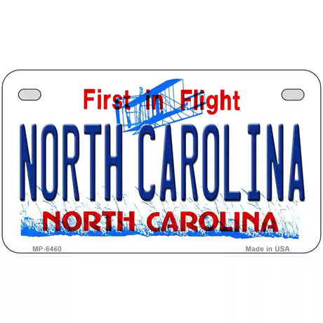 North Carolina Novelty Metal License Plate 7" x 4" (MP)