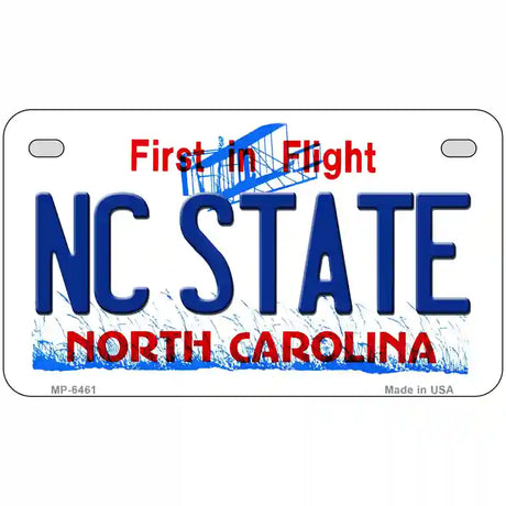 North Carolina State Novelty Metal License Plate 7" x 4" (MP)