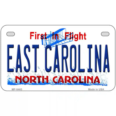 East Carolina North Carolina Novelty Metal License Plate 7" x 4" (MP)