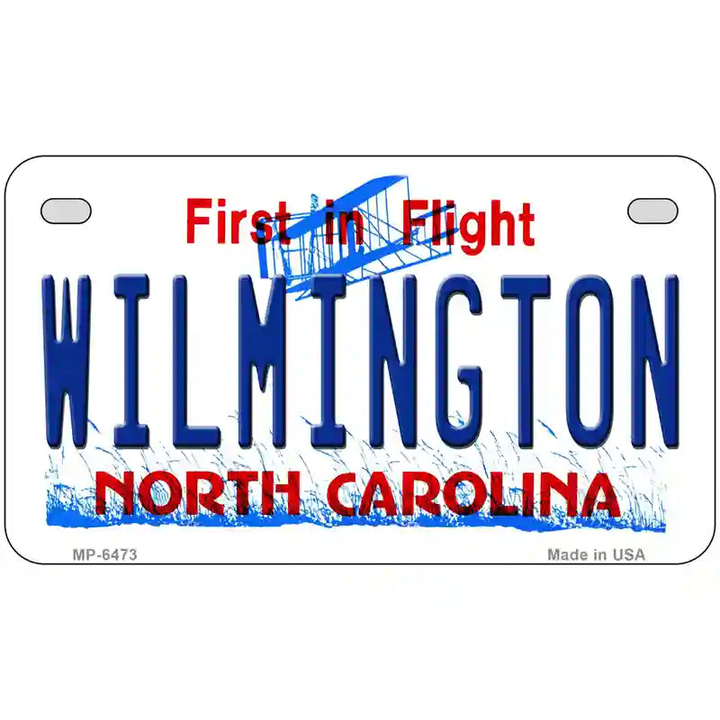 Wilmington North Carolina Novelty Metal License Plate 7" x 4" (MP)