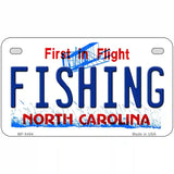 Fishing North Carolina Novelty Metal License Plate 7" x 4" (MP)