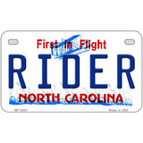 Rider North Carolina Novelty Metal License Plate 7" x 4" (MP)