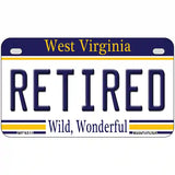 Retired West Virginia Novelty Metal License Plate 7" x 4" (MP)