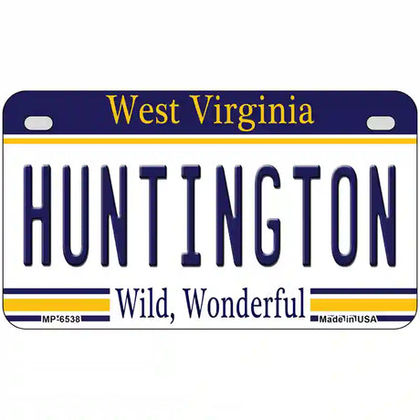 Huntington West Virginia Novelty Metal License Plate 7" x 4" (MP)