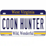 Coon Hunter West Virginia Novelty Metal License Plate 7" x 4" (MP)