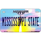 Mississippi State Novelty Metal License Plate 7" x 4" (MP)