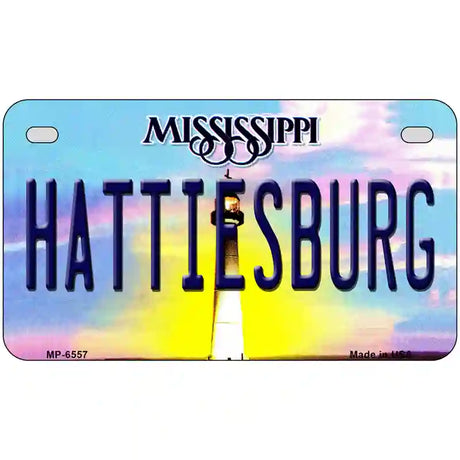 Hattiesburg Mississippi Novelty Metal License Plate 7" x 4" (MP)