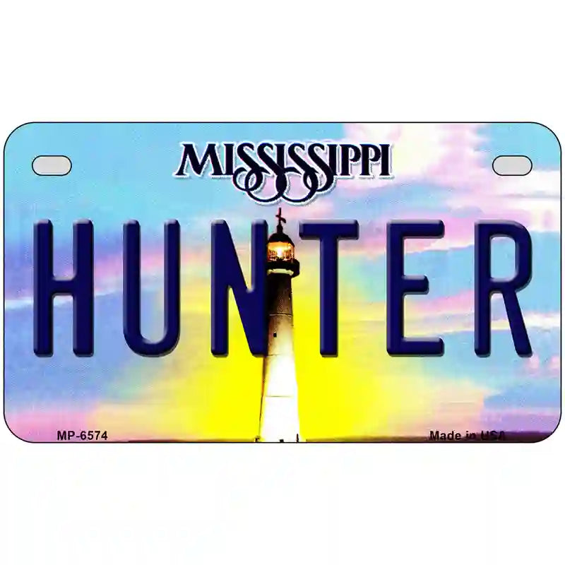 Hunter Mississippi Novelty Metal License Plate 7" x 4" (MP)