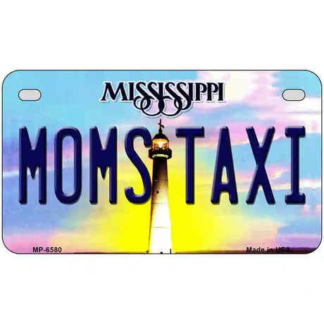 Moms Taxi Mississippi Novelty Metal License Plate 7" x 4" (MP)