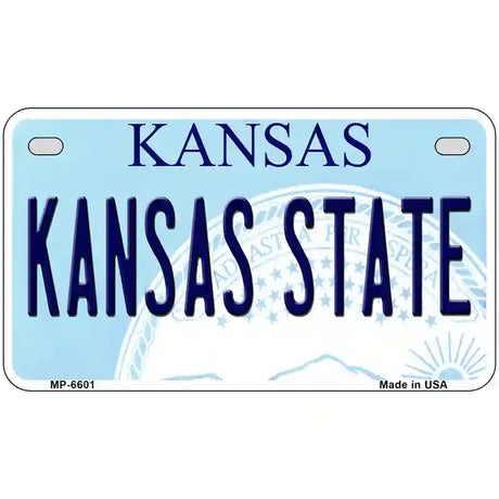 Kansas State Novelty Metal License Plate 7" x 4" (MP)