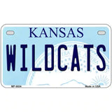 Wildcats Kansas Novelty Metal License Plate 7" x 4" (MP)