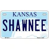 Shawnee Kansas Novelty Metal License Plate 7" x 4" (MP)