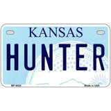 Hunter Kansas Novelty Metal License Plate 7" x 4" (MP)