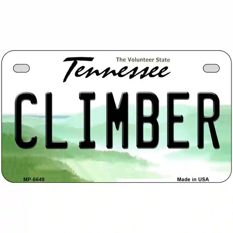 Climber Tennessee Novelty Metal License Plate 7" x 4" (MP)