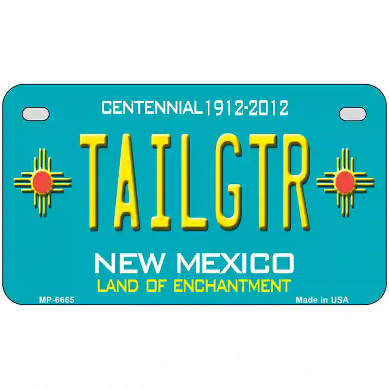 Tailgtr New Mexico Novelty Metal License Plate 7" x 4" (MP)