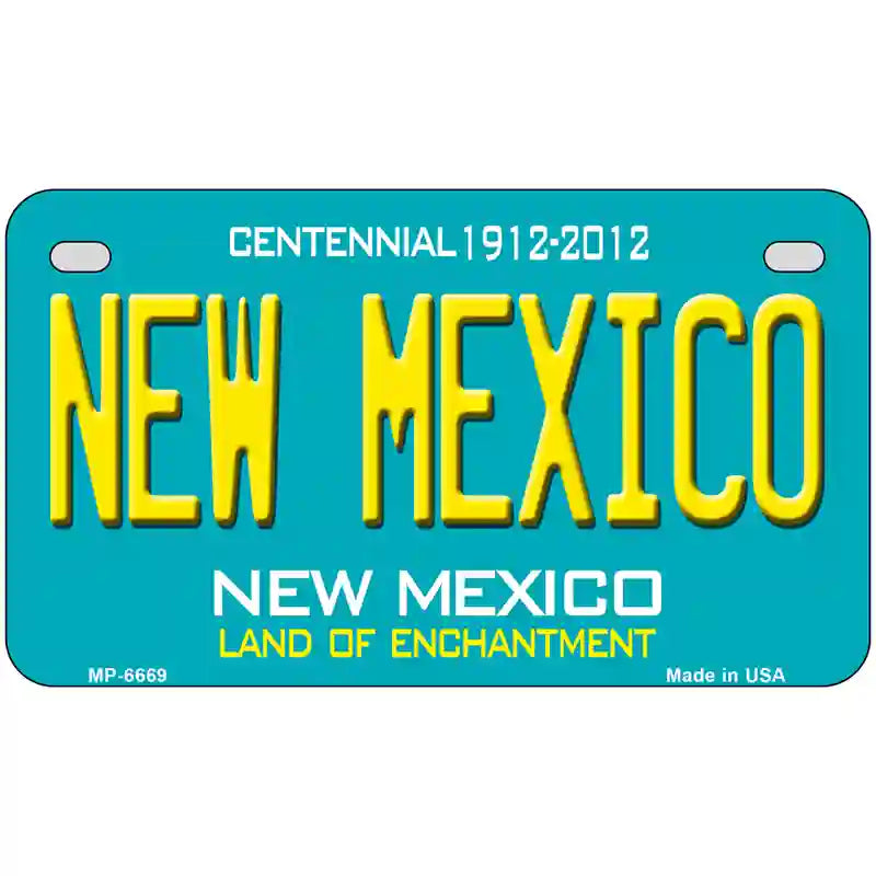 New Mexico Novelty Metal License Plate 7" x 4" (MP)