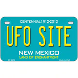 UFO Site New Mexico Novelty Metal License Plate 7" x 4" (MP)