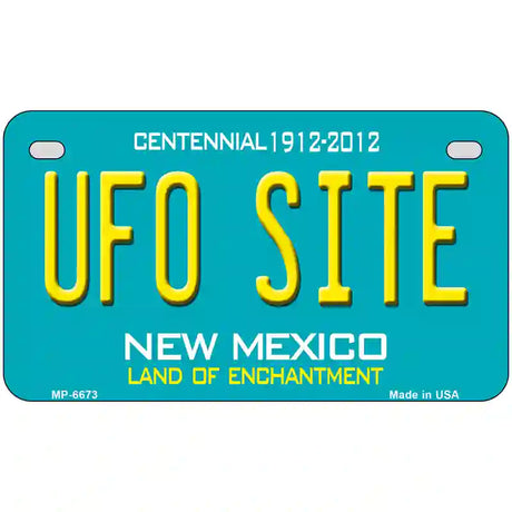 UFO Site New Mexico Novelty Metal License Plate 7" x 4" (MP)