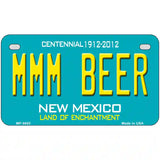 MMM Beer New Mexico Novelty Metal License Plate 7" x 4" (MP)